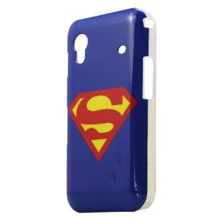 Super Man Logo USA American Hero Symbol Back Cover Snap on Hard Case Protector for Samsung Galaxy Ace S5830 Blue: Cell Phones & Accessories
