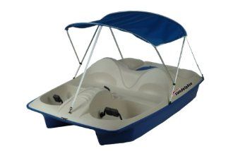 Sun Dolphin 5 Seat Pedal Boat with Canopy, Blue : Sports Fan Canopies : Sports & Outdoors