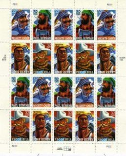 Folk Heroes (Mighty Casey, Paul Bunyan, John Henry, Pecos Bill) 20 x 32 Cent U.S. Postage Stamps: Everything Else