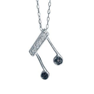 FOJO's Black Diamond Music Note Pendant (.06 ct. tw.): FOJO: Jewelry