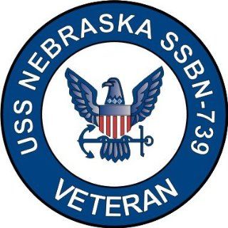 US Navy USS Nebraska SSBN 739 Ship Veteran Decal Sticker 5.5": Automotive