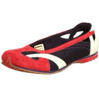 Diesel Sport Women's Ballerikah Ballet Flat,Dark Grape/Red,5.5 M: Shoes
