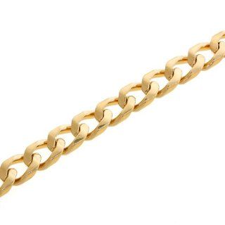 30"L x 0.3"W(762mm L x 8mm W), 56.6g 14k Yellow Gold filled Chain Cuban Curb Necklace: Jewelry