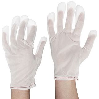 Protective Industrial 98 740/M Nylon Tricot Two Piece Economy Style Men's Glove Liner, Medium, White (Pack of 12 Pairs): Safety Glove Liners: Industrial & Scientific