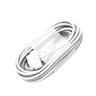ELONGPRO 3M 10ft USB Sync Cable Cord for Apple iPad 1 2 iPod 4G iPhone 4 4s White A03: Cell Phones & Accessories