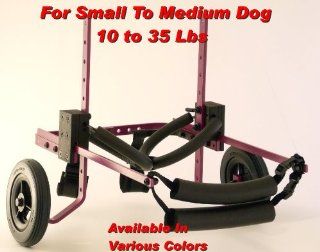 Dog Wheelchair   for small to medium size dog   Color Purple   For Dogs between 15 35 Lbs : Pet Health Care Supplies : Pet Supplies