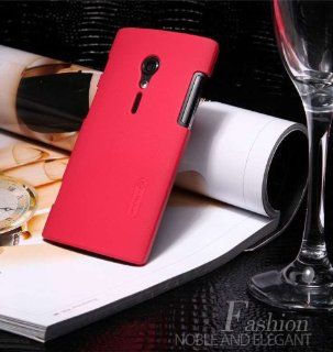 Nillkin Hard Cover Case + Film for Sony Xperia Ion Lt28 Lt28i Lt28h Lt28at Aoba (Rose red): Cell Phones & Accessories