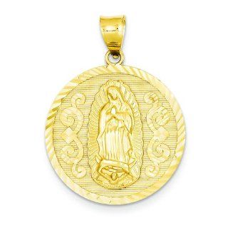 14K Yellow Gold Our Lady Of Guadalupe Charm Jewelry Jewelry