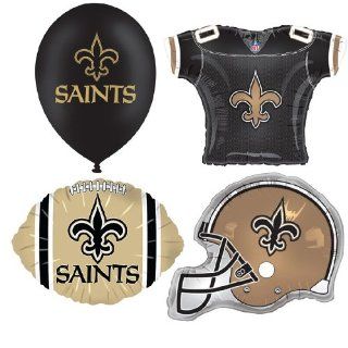 NFL New Orleans Saints Balloon Party Pack  Sports Related Tailgating Fan Packs  Sports & Outdoors
