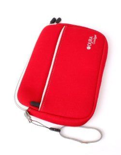 DURAGADGET 8" Red "Travel" Case With Twin Zip For Ployer Momo8 IPS Tablet PC   8 Inch Android 4.1.1 (Jelly Bean), IPS SCREEN; BLUETOOTH; WIFI; ROCKCHIP RK3066 DUAL CORE   2 X CORTEX A9; QUAD GPU   1024 x 768 Capacitive 5 Point Touch Screen, 