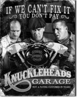 NEW The Three Stooges Hanging Sign Decoration Knuckleheads Garage Metal Tin Sign  