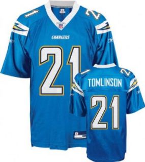 LaDainian Tomlinson Powder Blue Reebok NFL Replica San Diego Chargers Jersey   XX Large : Athletic Jerseys : Clothing
