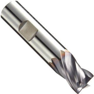 Niagara Cutter 60704 Carbide Square Nose End Mill, Inch, Weldon Shank, AlTiN Finish, Roughing and Finishing Cut, 30 Degree Helix, 4 Flutes, 3" Overall Length, 0.750" Cutting Diameter, 0.750" Shank Diameter: Industrial & Scientific