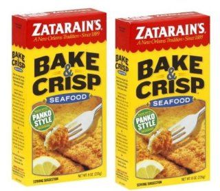 Zatarain's, New Orleans Style, Panko Style Bake & Crisp Seafood Breading, 8oz Box (Pack of 2)  Gourmet Seasoned Coatings  Grocery & Gourmet Food