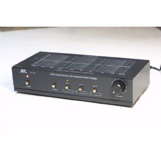 TCC TC 754 BLACK RIAA Phono Preamp (Pre amp, Preamplifier) With Three Switchable Aux Inputs and Variable Output Level: Electronics