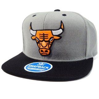 Chicago Bulls Adidas Gray and Neon Orange Snapback Hat  Sports Fan Baseball Caps  Sports & Outdoors