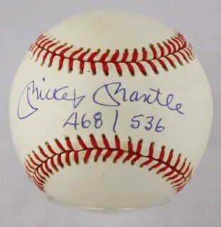 MICKEY MANTLE SIGNED AUTOGRAPHED OAL NEW YORK YANKEES BASEBALL BALL PSA/DNA 6704 at 's Sports Collectibles Store