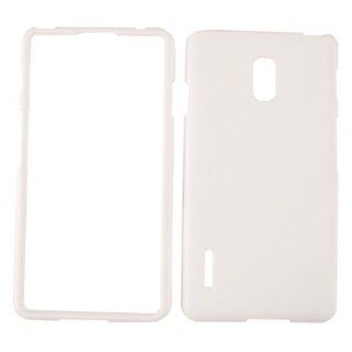 ACCESSORY HARD RUBBERIZED CASE COVER FOR LG OPTIMUS F7 US780 WHITE Cell Phones & Accessories