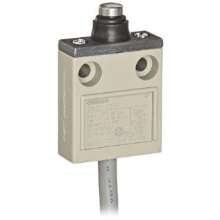 Omron D4C 1231 Compact Enclosed Limit Switch, Sealed Pin Plunger, VCTF Oil Resistant Cable, 5A at 250VAC and 4A at 30VDC Rated Current, 3m Cable Length: Electronic Component Limit Switches: Industrial & Scientific