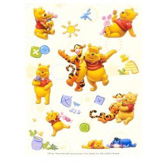DisneyPooh Raised Sticker Sheet: Toys & Games