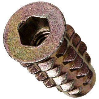 E Z Lok Threaded Insert, Zinc, Hex Flanged, #10 24 Internal Threads, 0.787" Length, Made in US (Pack of 50): Helical Threaded Inserts: Industrial & Scientific