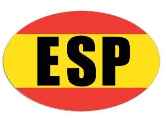 Oval ESP Espana Flag Sticker (spain spanish car decal): Everything Else
