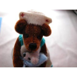 World of Miniature Bears 3.5" Plush Bear Nurse #769 Collectible Miniature Bear Made by Hand: Toys & Games
