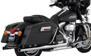Vance & Hines Big Shot Duals Chrome Exhaust Pipes for Harley 2009 Touring Models: Automotive