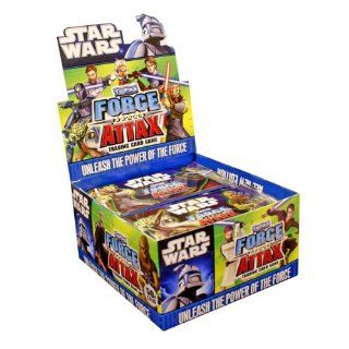 Star Wars Clone Wars Topps Force Attax Trading Card Game Booster Box 50 Packs Toys & Games