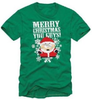 South Park Santa Cartman Merry Christmas, You Guys Men's T Shirt, XX Large: Novelty T Shirts: Clothing