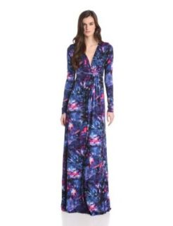 Rachel Pally Women's Long Sleeve Full Length Caftan Dress, Galaxy, Small at  Womens Clothing store