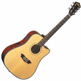 Washburn D46 SCE Acoustic Electric Guitar: Musical Instruments