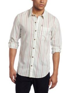 Volcom Men's Leu Long Sleeve, Soy, Large at  Mens Clothing store: Button Down Shirts