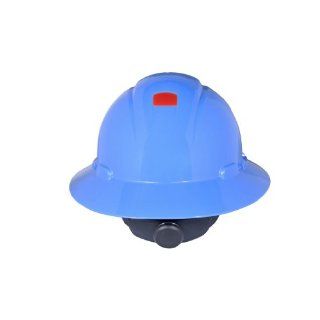 3M Full Brim Hard Hat H 803R UV, 4 Point Ratchet Suspension, Uvicator, Blue: Hardhats: Industrial & Scientific