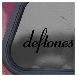 Deftones Black Sticker Decal Rock Band Wall Laptop Die cut Black Sticker Decal: Automotive