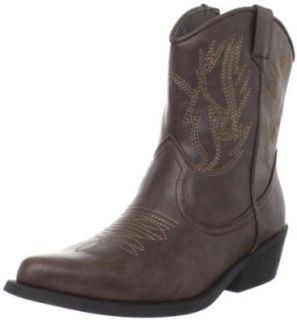 Rampage Women's Wagner Boot Brown Cowboy Boots Shoes