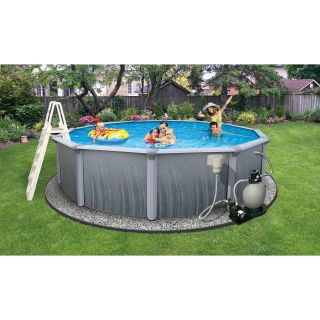 Swim Time Martinique 21 ft. Metal Wall Swimming Pool Package   Swimming Pools & Supplies