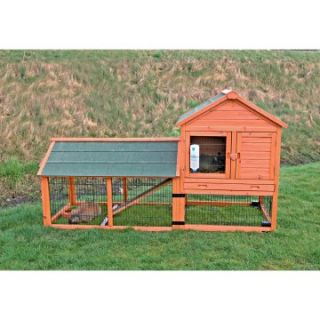 TRIXIE Rabbit Hutch with Outdoor Run and Wheels   Rabbit Cages & Hutches