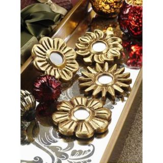 Zodax Leaf Flower Ornaments   Set of 8   Ornaments