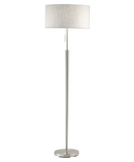Adesso Hayworth 3457 Floor Lamp   Satin Steel   Floor Lamps