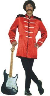 Beatles Fancy Dress Costume 1960s Sargeant Pepper Red: Toys & Games