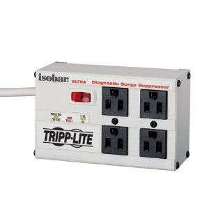 Tripp Lite ISOBAR4ULTRA Isobar Surge Protector Metal 4 Outlet 6 feet Cord 3330 Joules: Computers & Accessories