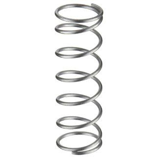 Compression Spring, 316 Stainless Steel, Inch, 0.48" OD, 0.038" Wire Size, 0.785" Compressed Length, 1.5" Free Length, 3.57 lbs Load Capacity, 5 lbs/in Spring Rate (Pack of 10): Industrial & Scientific