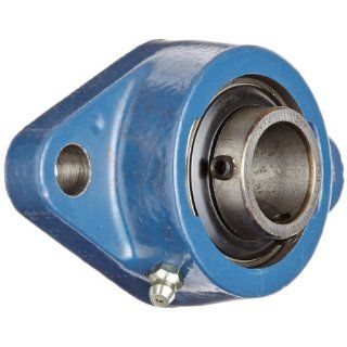 SKF FYT 1. TF Ball Bearing Flange Unit, 2 Bolts, Setscrew Locking, Regreasable, Contact Seal, Cast Iron, Inch, 1" Bore, 3 29/32" Bolt Hole Spacing Width, 2430lbf Dynamic Load Capacity: Flange Block Bearings: Industrial & Scientific