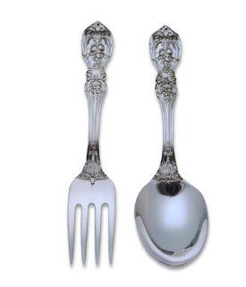 Reed & Barton Francis First Sterling Silver 2 Piece Baby Flatware Set: Kitchen & Dining