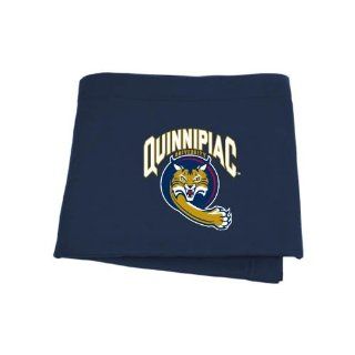 Quinnipiac Navy Sweatshirt Blanket 'Quinnipiac University' : Sports Fan Throw Blankets : Sports & Outdoors
