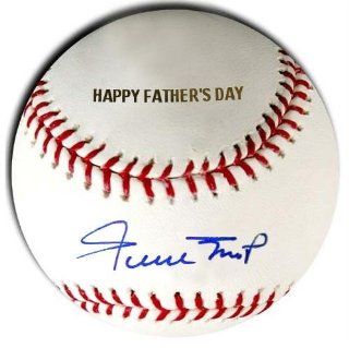 Willie Mays Autographed Baseball   "Happy Father's Day" Engraved   Autographed Baseballs : Sports & Outdoors