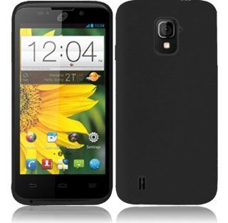 For ZTE Majesty Z796C Silicone Jelly Skin Cover Case (Black): Cell Phones & Accessories