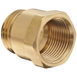 Dixon BA796 Brass Fitting, Adapter, 3/4" GHT Male x 3/4" NPTF Female: Industrial Hose Fittings: Industrial & Scientific