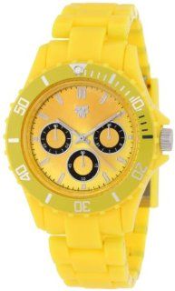 Fancy Face Women's FF249YE Candy Collection "Fergie" Yellow Multi Eye Plastic Bracelet Watch: Watches